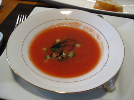 Gazpacho soup (vegetarian)