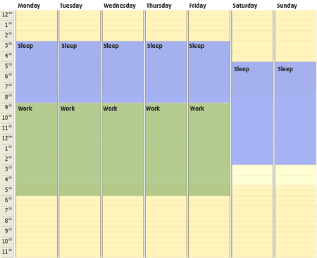 WoW schedule